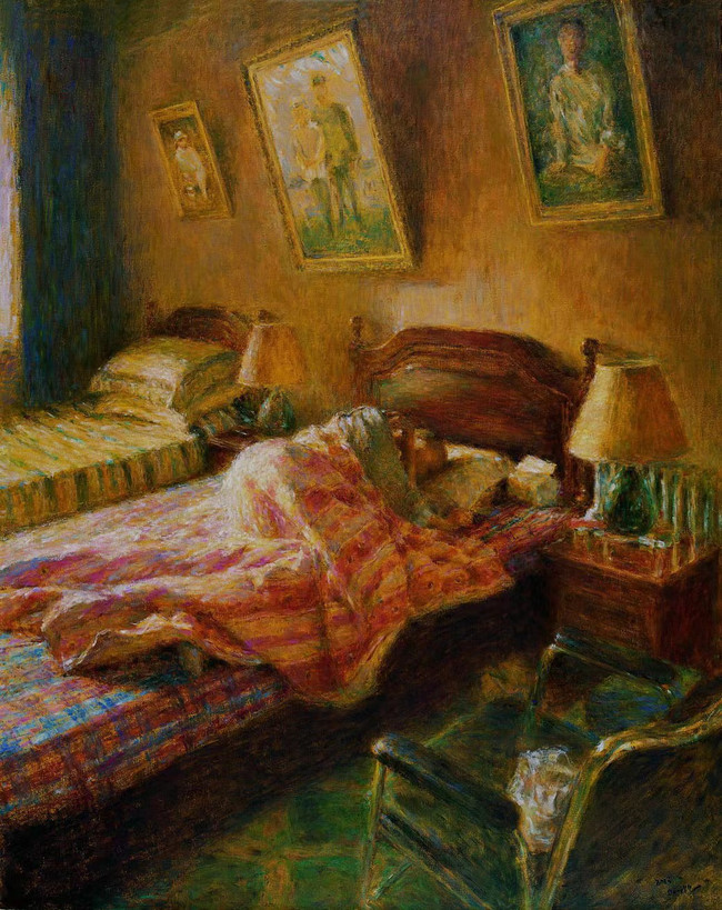 Old man sleeping 睡着的老人 100x 80cm 2013