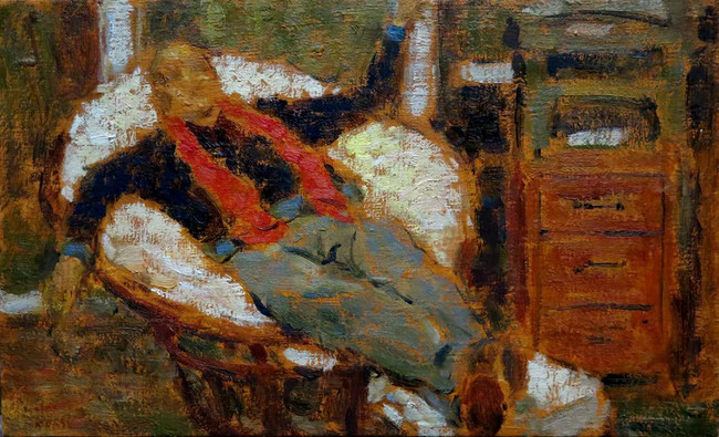 Man wearing red scarf 戴红围巾的女人