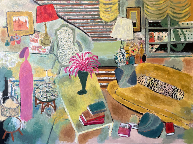 Scattered books《散落的书》36x48in
