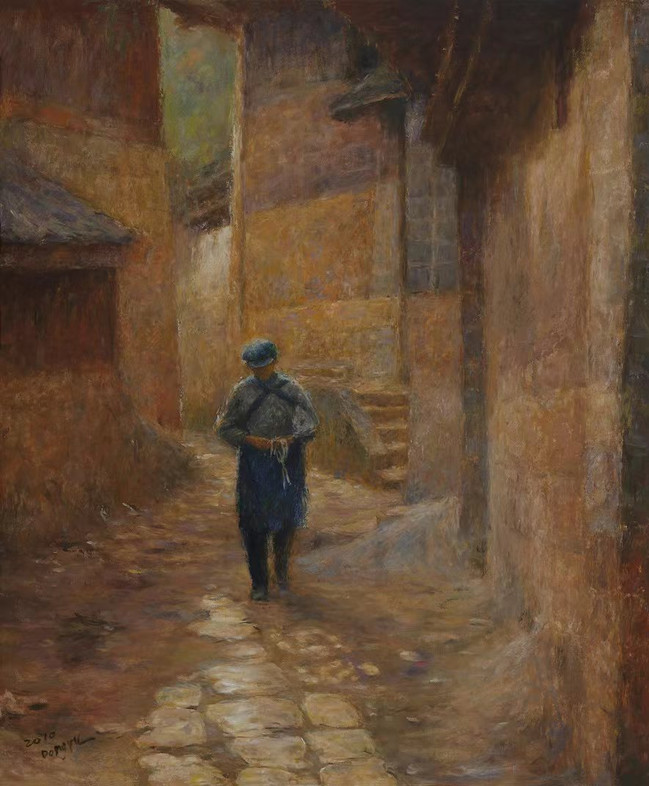 On the way home 回家的路上 60x50cm 2014