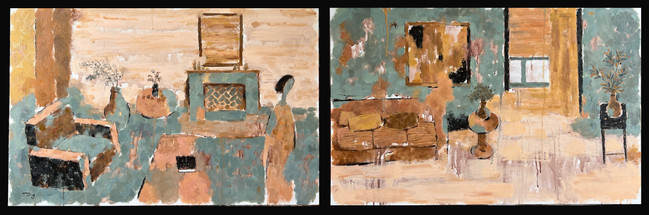 Square sofa 方沙发  Diptych 两联张