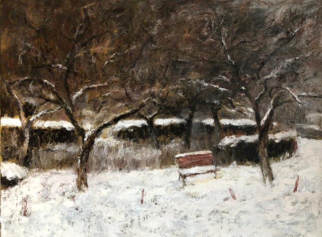 Bench between two trees 长椅在两棵树之间2020